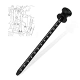 トランスミッションディップスティック、アルミニウムディップスティック交換#10323A 10323B クライスラー/ダッジダート/フィアット500/ジープグランドチェロキーコンパスパトリオット6F24/948TEトランスミッション付き(ブラック)。