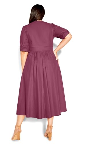 Image of City Chic Women's Plus Size Sunset Stroll Dress