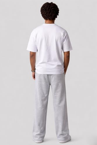 Image of Pure Cotton Men's Baggy Lower | Lower for Man Loose Fit with Pockets & Elastic Waist I Baggy fit Lowers for Gym, Jogging & Casual Wear
