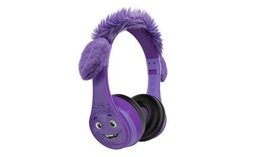 eKids IF Bluetooth Headphones, Wireless Headphones with Microphone includes Aux Cord, Volume Reduced Kids Foldable Headphones for School, Home, or Travel