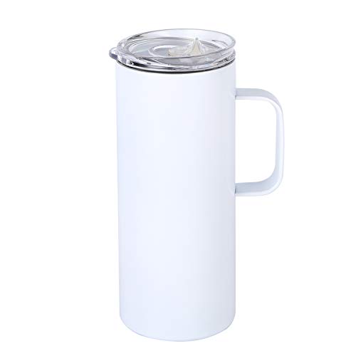 Stainless Steel Coffee Mug Cup with Handle, 17 oz Double Wall Vacuum Insulated