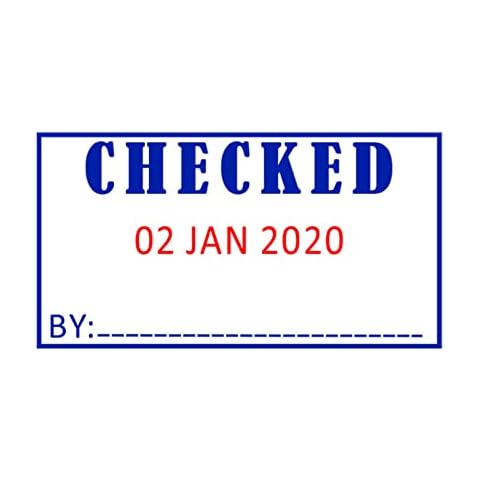 Satyaexports Office Dater Self Inking Rubber Stamp, Official Checked Word Dater Stamp,Style No S260 Cover