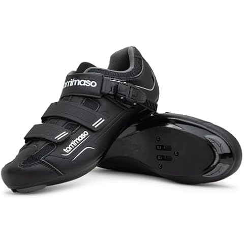 Tommaso Strada Men's Peloton Shoes & SPD Men's Cycling Shoes—2-in-1 Cycle Shoes—Works with Delta & SPD—Cycling Shoes for Men— Indoor Cycling Shoes— Road Bike Shoes for Men Cycling— Size US 7.5-8 Cover