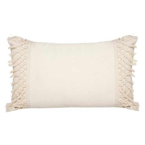 Atmosphera - Macramé-Kissen - elfenbeinfarben - 30x50 cm - Elfenbein Atmosphera - Macramé-Kissen - elfenbeinfarben - 30x50 cm - Elfenbein