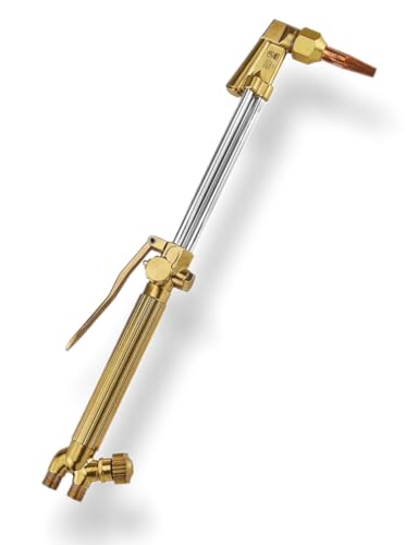 Fits OLSEN 18 in. HARRIS Style Oxygen/Acetylene Cutting Torch - Cuts Steel as Thick as 3/4 inch, Works with All Fuel Gases, Brass Torch Handle, Includes #1 Cutting Tip