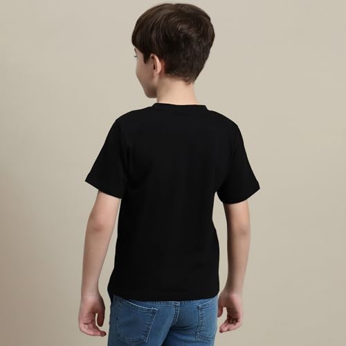 Image of Kidsville Official Naruto Anime Boys Half Sleeves Round Neck Graphic Character Printed Regular Fit Pure Breathable Cotton Fabric Tshirt