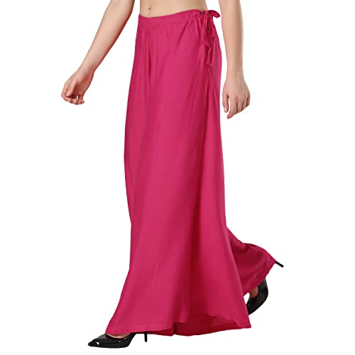 Image of Super Soft Flared Solid Rayon Sharara In 10 Attractive Colours For Women's And Girl's