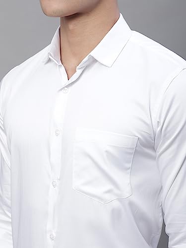 Majestic Man Slim Fit Satin Cotton Formal Shirt for Men