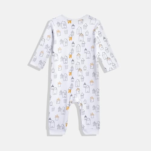 Image of Mothercare Baby Romper Sleepsuit Autumn Print Full Sleeve Pink