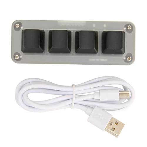 Teclado Gamer 4 Keys Mini Keypad USB miniatura 6