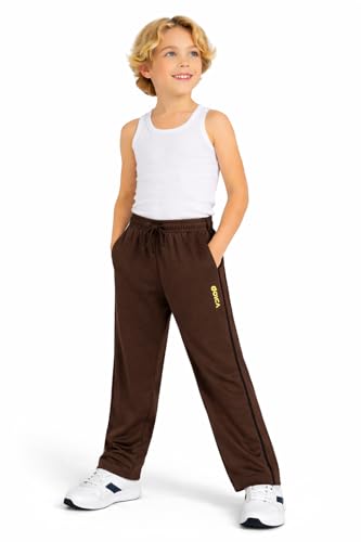 Image of DYCA by Bodycare Boys Cotton Solid Track Pant, Casual Regular Fit Joggers, Comfortable Activewear for Kids
