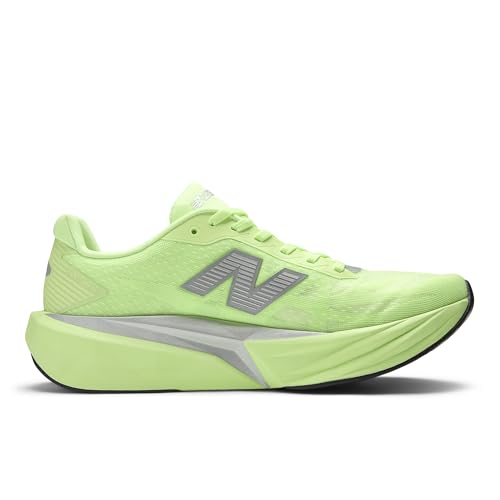 New Balance New Balance Men's FuelCell Rebel V5 Running Shoe, Mint Flash/Lab Green/Silver Metallic, 13 M