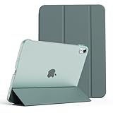GKABXY Hülle für iPad (A16) 11. Generation 11 Zoll 2025, iPad 10. Generation 10,9 Zoll 2022, Schlanke Stand Stoßfeste Schutzhülle mit Transluzente PC, Auto Schlafen/Wachen, Nachtgrün