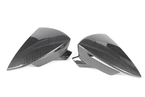 CICOPIMTGD SEAT Leon MK3 5F ST FR Cupra Ibiza Mk5 Arona KJ7 2017-2020 �p 2 �� �Ԃ̃T�C�h�h�A ���A�r���[ �~���[ �J�o�[ �L���b�v �o�b�N�~���[�L���b�v�J�o�[(Carbon patt