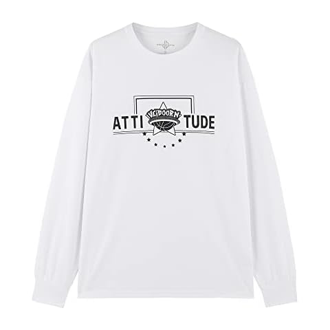 Veadoorn Men's Sports Shirts Long Sleeve Breathable Basketball Running Gym T-Shirt (White, XXL) Cover