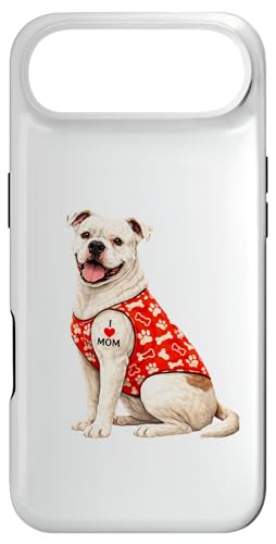 American Bulldog Dog Mom | I Love Mom ���킢���q�� �X�}�z�P�[�X iPhone Air �p