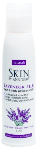 Skin by Ann Webb Silk Scrub Powder, Lavender, 2 Ounce