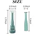 ROYHOO 15PCS Hard Contact Lens Remover RGP PlungerInserter for Soft Hard Lenses Contact Lens Remover (Green)