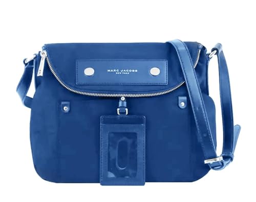 Marc Jacobs Bolsa Transversal Preppy Natasha Nylon Azul, 30 cm L x 25 cm A x 10 cm P