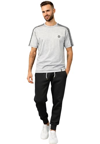 Intimitaly Tuta Uomo Sportiva, Maglia in Cotone e Pantalone in