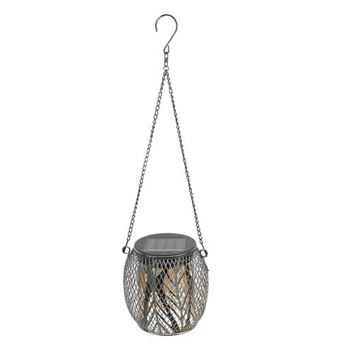 Fdit Linterna para Exteriores, Lámpara Colgante Decorativa Impermeable para Jardín, Tienda de Patio, Material Duradero de Hierro Forjado