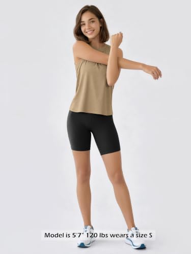 Image of ODODOS Women's Performance Tank Ultra Soft odSTRATUM Tech Sleeveless Tee Shirts High Crew Neck Pullover Top