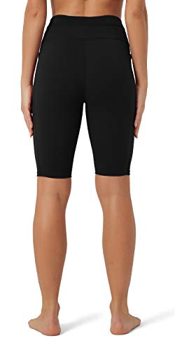 Rataves Womens Shorts 10" Workout Yoga Shorts with Pockets High Waisted Athletic Shorts Running Biker Shorts（007）4
