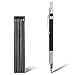 SAVITA Set di Matite Meccaniche, con 1 Pezzi Matita e 12 Pezzi 2mm Ricariche per Matite 2B Matite Automatiche per Falegname Ingegneria Scrittura Artigianato (Nero)