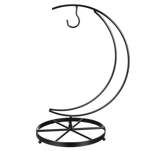 TOYANDONA Modern Upright Metal Banana Hanger Stand for Kitchen Countertop Fruit Display Holder with Sturdy Construction and Clean Smooth Iron Surface Versatile Home Decor Ornament