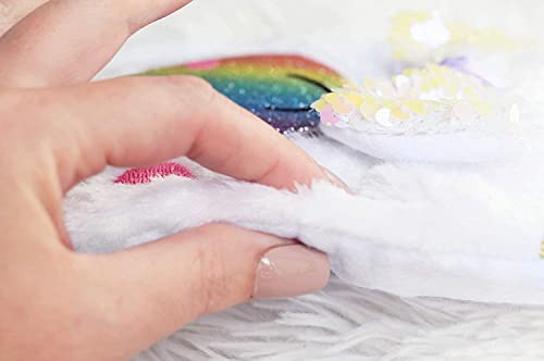 Aonewin Girl Christmas Stocking With Led Light, 17" Sparkly Baby Christmas Stocking For Christmas Decorations #TOP7