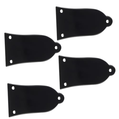 SUPVOX 4pcs Electric Guitar Truss Rod Covers Stylish Bell-shaped Replacement Plates for Guitar Repair Protection Easy Installation Compatible with Various Electric Guitars