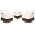 Aacabo Patio Furniture Set Covers for 3 Piece Outdoor Bistro,Waterproof 100% Outdoor Furniture Cover for 2 Swivel Chairs and Coffee Table,Beige