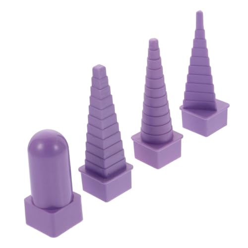 Homoyoyo Spiral Wire Looping Mandrel Kit 4pcs Plastic Wire Modeling Tool for Jewelry Crafts Random Color