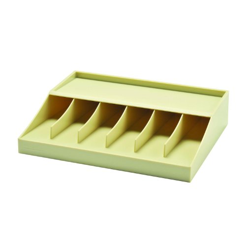 MMF Industries Bill Strap Rack, 6 Pockets, 10-5/8\" w x 8-5/16\" d x 2-5/16\" h, Putty (210470089 )