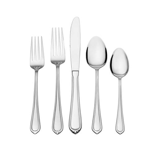 Gourmet Basics by Mikasa Yvonne Besteck-Set, Edelstahl, 18/0, 20-teilig Cover