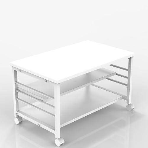 Image of InnoFur Meleti Low-Type Floor Sitting Table, Multi-Utility Desk, Study, Laptop for Home and Office (White, Size-65x40CM)