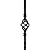 T04 - Iron Balusters - Single Basket - Hollow - 44 in X 1/2 in Square - Box of 10 (Satin Black)