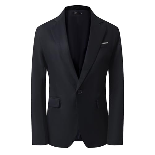 Mens Casual Blazer Suit Jackets Slim Fit One Button Sport Coats Lightweight Business Daily Jacket2