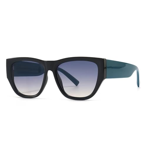 Lunettes de soleil bleues œil de chat pour sublimer les traits du visage féminin