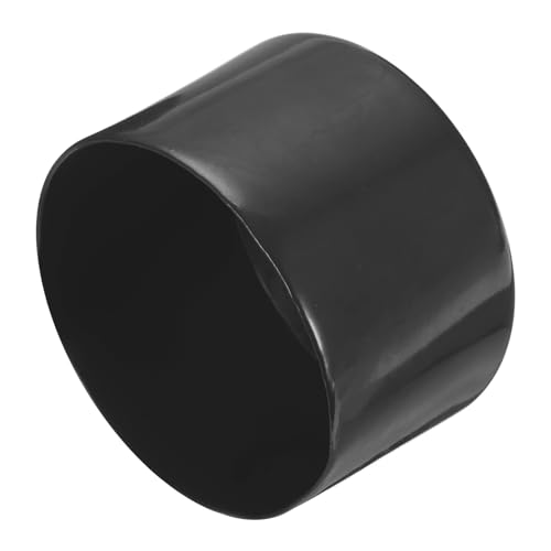 Image of uxcell 4pcs Rubber End Caps 85mm ID Vinyl Round End Cap Cover Screw Thread Protectors Black, 50mm Height