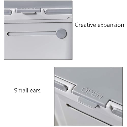 DZYHFCO Abfalleimer, skalierbar, Sortierung, Mülleimer, Haushalt, großer Mülleimer mit Deckel, Push-Pull-Abdeckung, verschließbarer Mülleimer, Kunststoff, Sortierung, Mülleimer – Bild 5