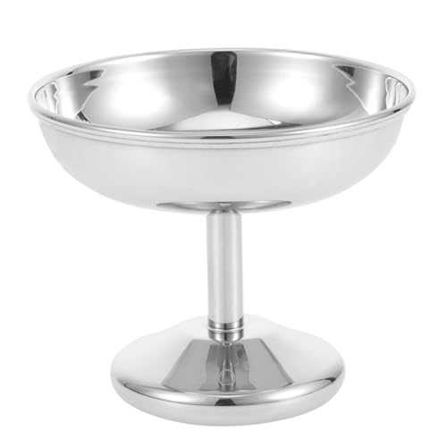 ABOOFAN Stainless Steel Dessert Bowl for Ice Cream Snacks Yogurt Portable Appetizer Cup Easy to Clean for Home Parties