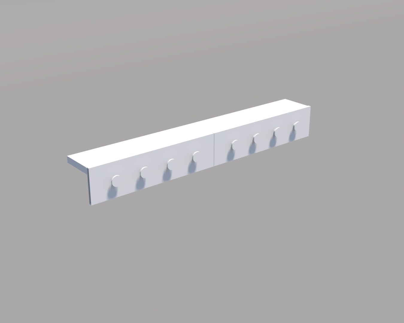 Tendedero de pared [2 en 1 con gancho extra] extensible y ahorra espacio | secadora pequeña para pared | estante de secado de ropa atemporal práctico – (blanco, 80 cm)