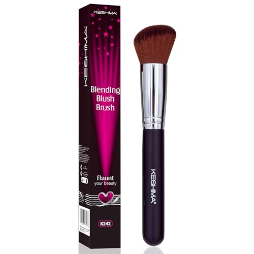Liquid Blush Brush by Keshima - Dense yet Soft Synthetic Face Makeup Brush for Liquid & Cream Blush,...