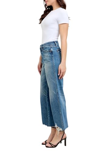 Judy Blue High Waist Rigid Magic Destroy Wide Leg Crop3