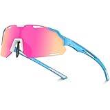 AJBAY Polarized Sports Sunglasses UV400 Lightweight TR90 Frame Running Baseball Glasses for Men Women Driving Fishing Cycling