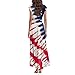 USA Dress O Neck Fashion Maternity Stars Stripe Graphic Patriotic USA Flag Lounge Dressy Fourth of July Outfit Vestidos De Verano para Mujer 2025