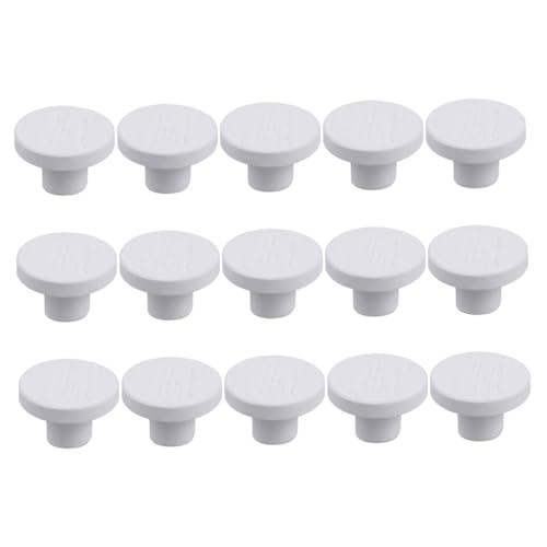 DOITOOL 15 Piezas Bases Cerámicas para Coral Soportes para Acuarios Marinos Placas para Coral Blando Diseño Estable y Compatible con Rocas