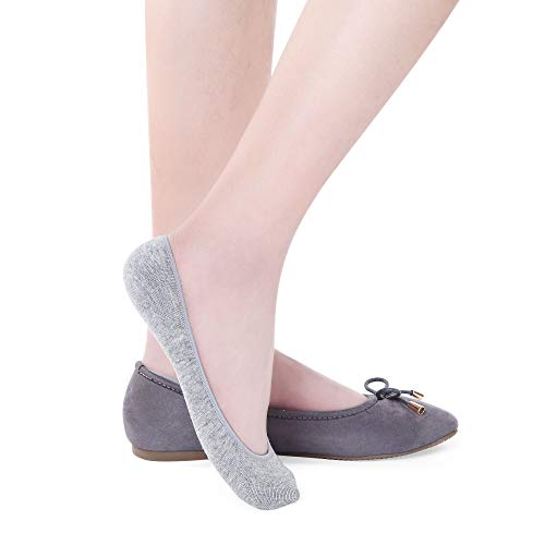 Toes Home No Show Socks Womens, Ultra Low Cut Liners Non Slip Footies for Flats Hidden Invisible Boat Summer 3 to 8 Pairs