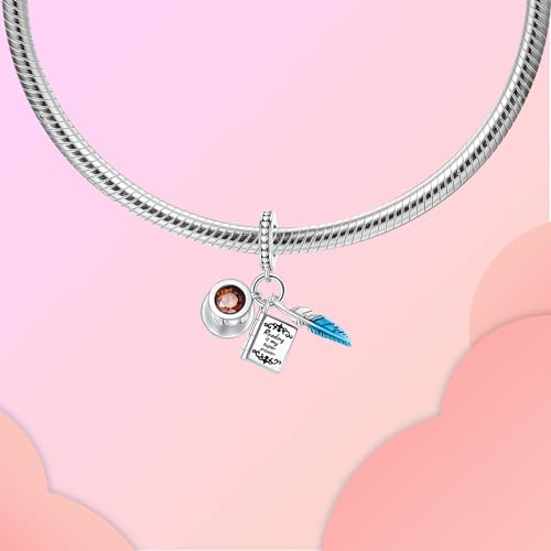 Image of LUXILLA Love You Best Friend Grandma Wife Heart Charm 925 Sterling Silver Charms Fit for Bracelets Necklace Jewelry Gift for Women